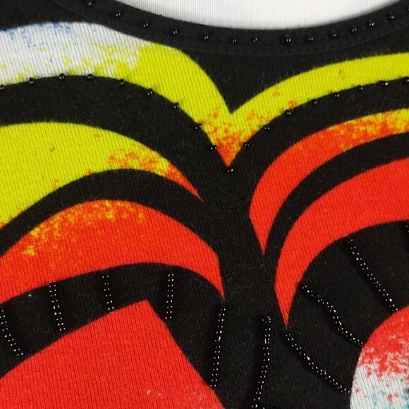 Multiples Abstract Beaded Top - Picture 5 of 7